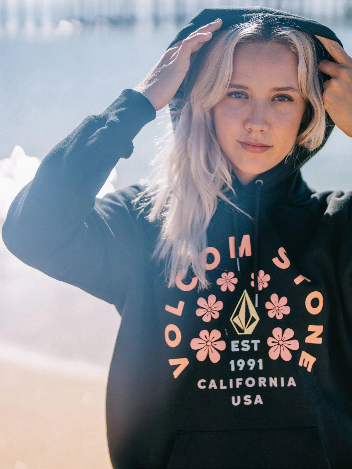 Sweatshirt - Skate - Mulher - Regular, bolso - Preto 3/3