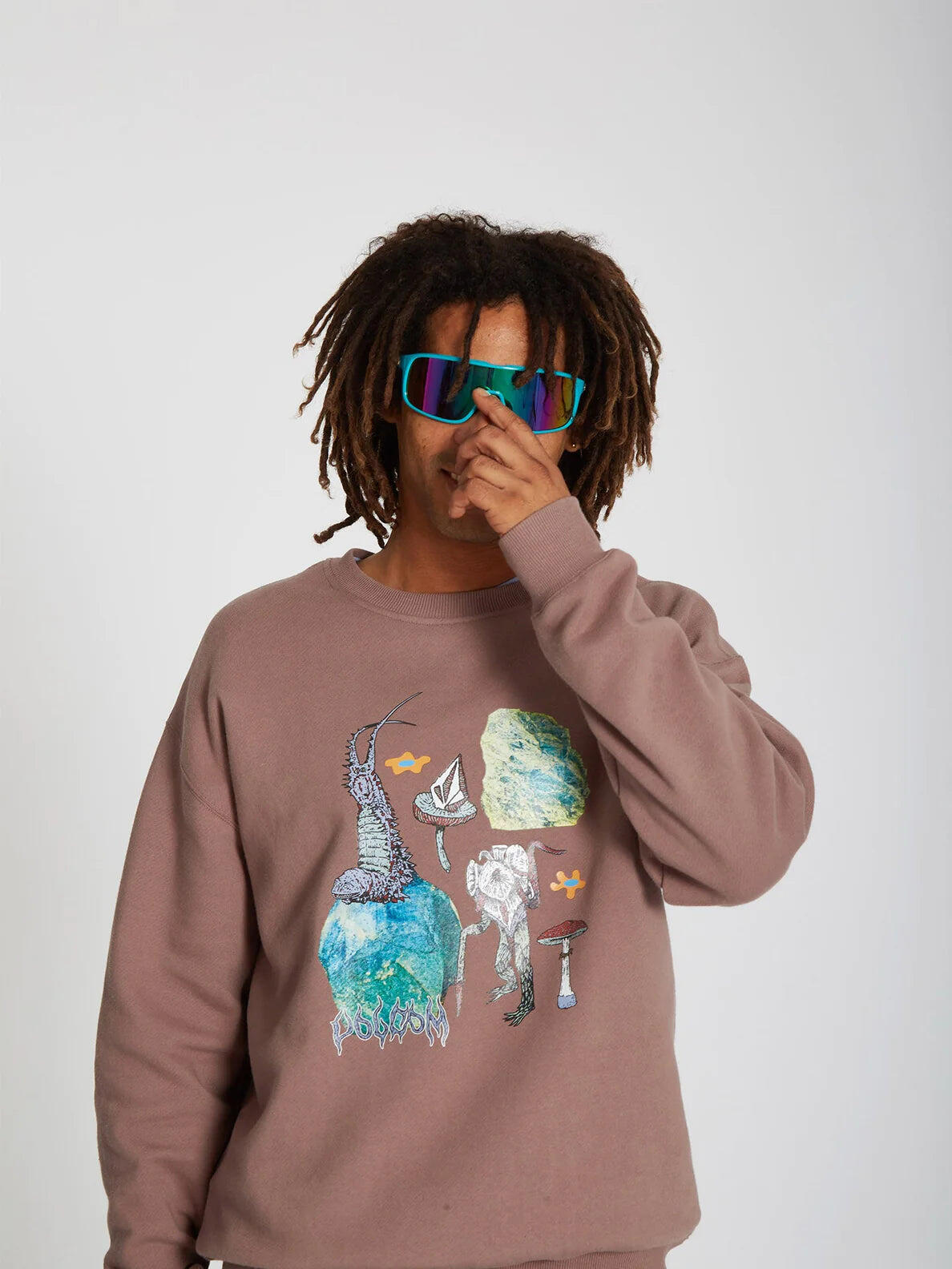 Sudadera - Skate - Unisex - Corte regular - Marrón 4/4