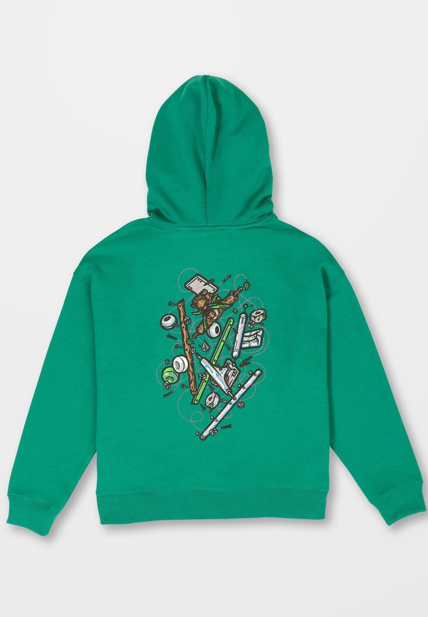 Sweat - Skate - Rapaz - Capuz, bolso - Todd Bratrud - Verde 3/3