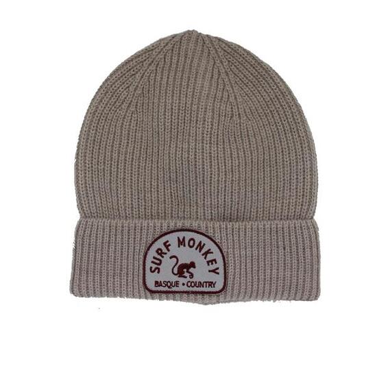 Berretto in maglia - orlato / lana / taglia unica (beige)