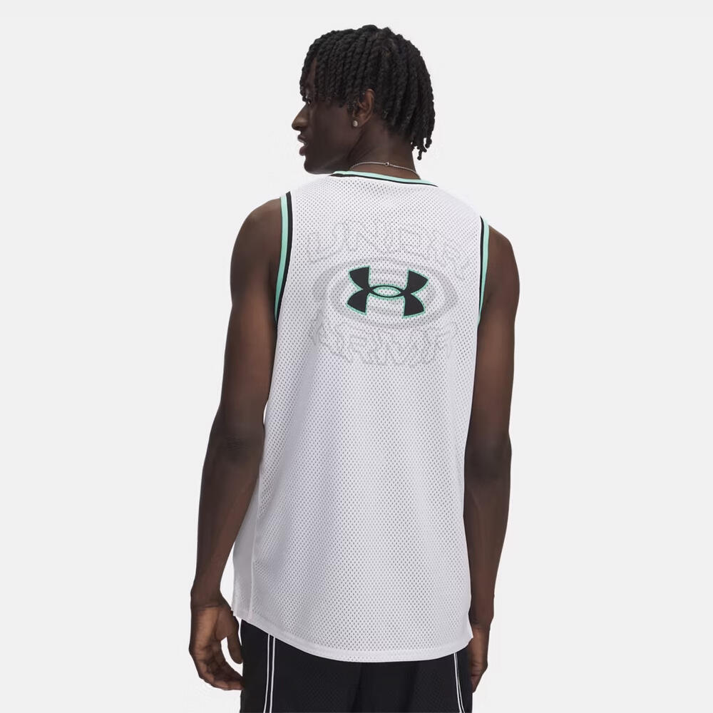 Regata UA Zone Pro Mesh Graphic masculina Branca 2/3