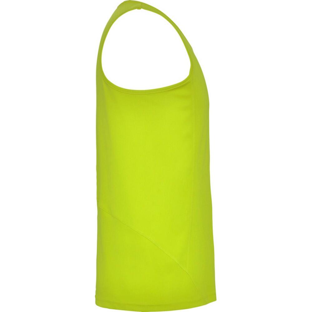 Canottiera Sportiva Bambini Roly Andre Giallo Fluorescente 3/4