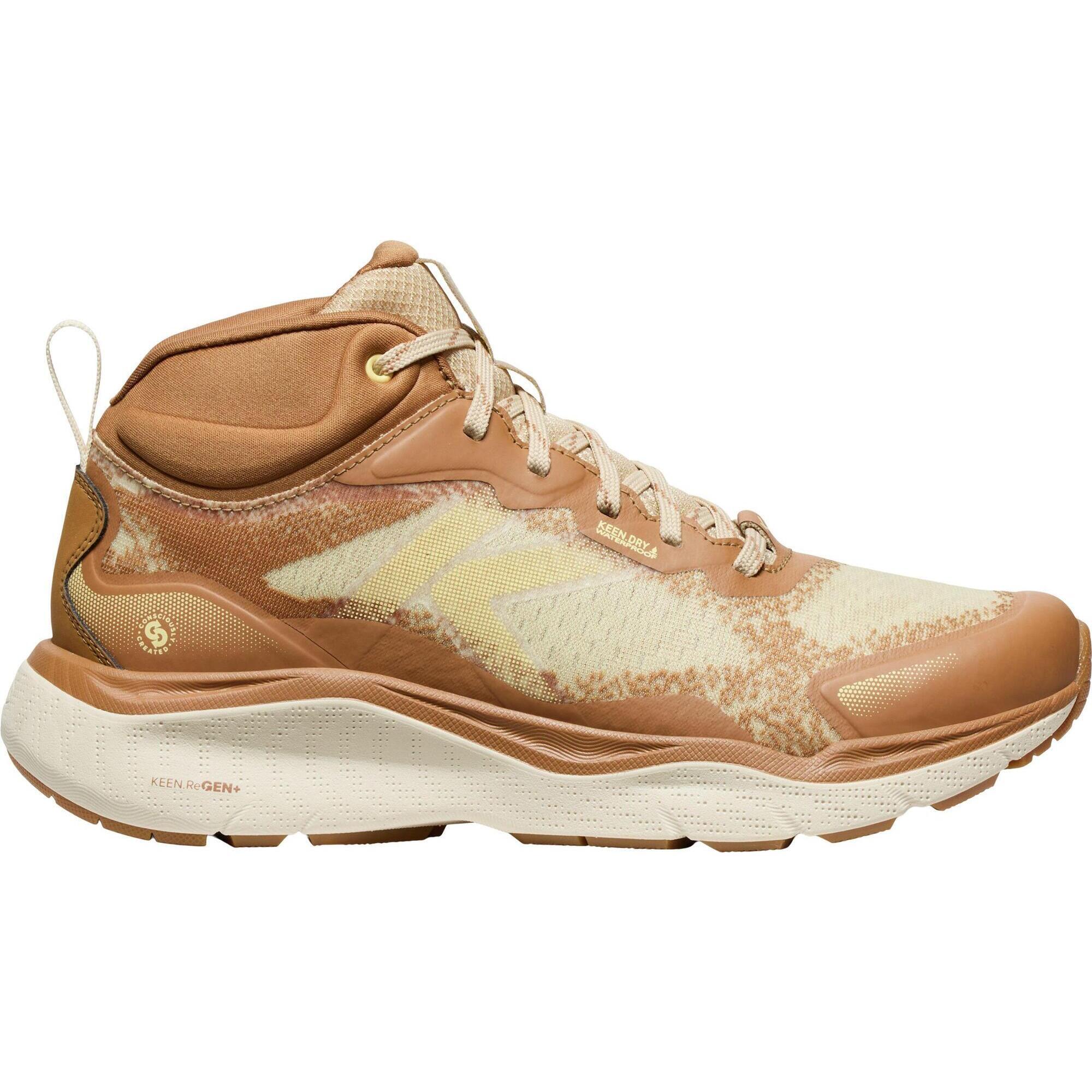 Keen - Femme Leiki Mid Wp W Chaussures De Randonnée Beigesafari - Chaussure D'Approche - Beige|marron - 36 - Decathlon