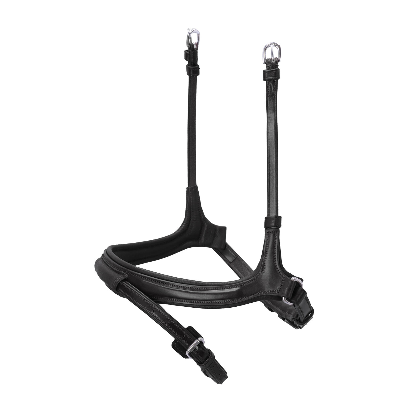 BR lederen antislip teugels rond genaaid