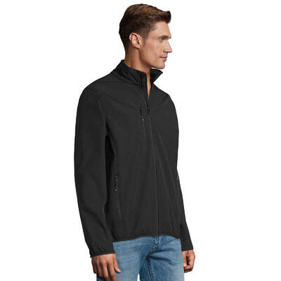 Heren radian soft shell jacket (houtskool grijs effen)