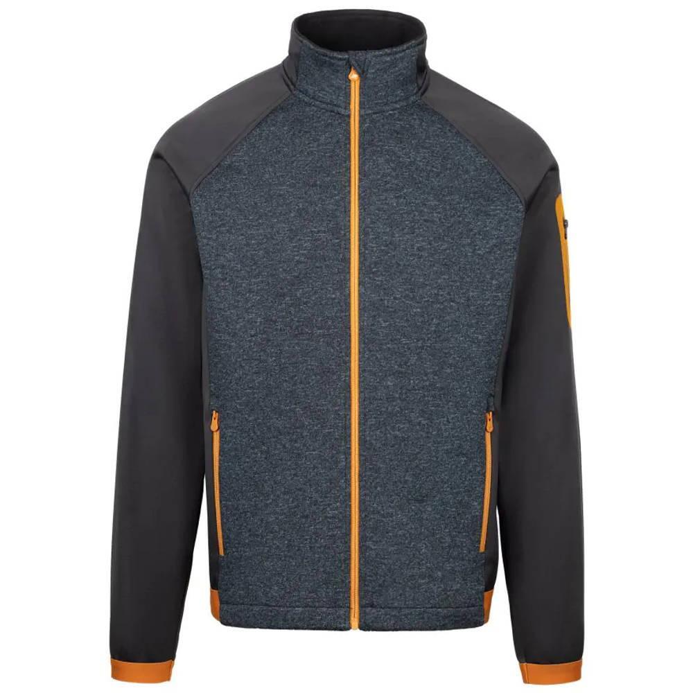TRESPASS Mens AT300 Foxearth Full Zip Fleece Jacket (Navy Marl)