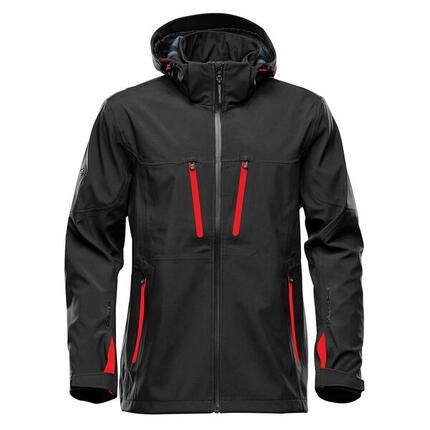 Veste Softshell PATROL Homme (Noir / Rouge Vif)