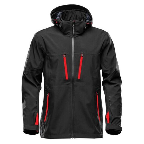 Veste Softshell PATROL Homme (Noir / Rouge Vif)