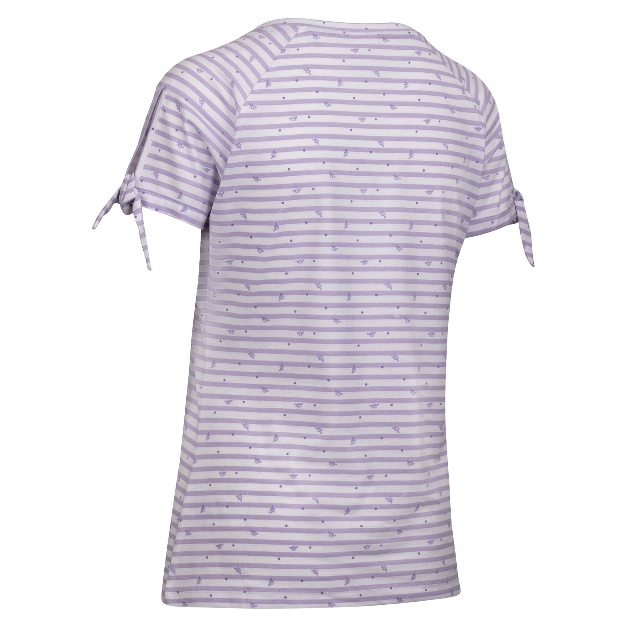 Tshirt Motif/style À Rayures Et Abeilles PENELOPE Femme (Bleu Lavande) 2/3