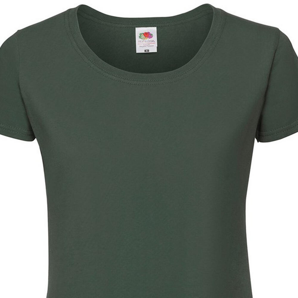 Womens/Ladies Iconic 190 TShirt (Bottle Green) 2/2