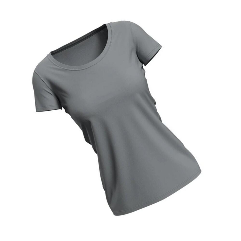 Camisola Esticada para Mulheres/Ladias (Cinzento Ardósia Sólido) 2/2