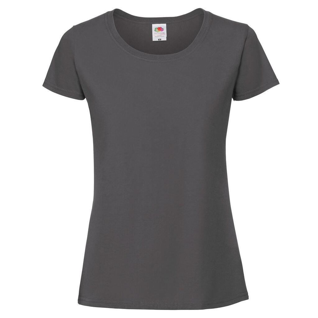 Womens/Ladies Iconic 190 TShirt (Light Graphite Solid)