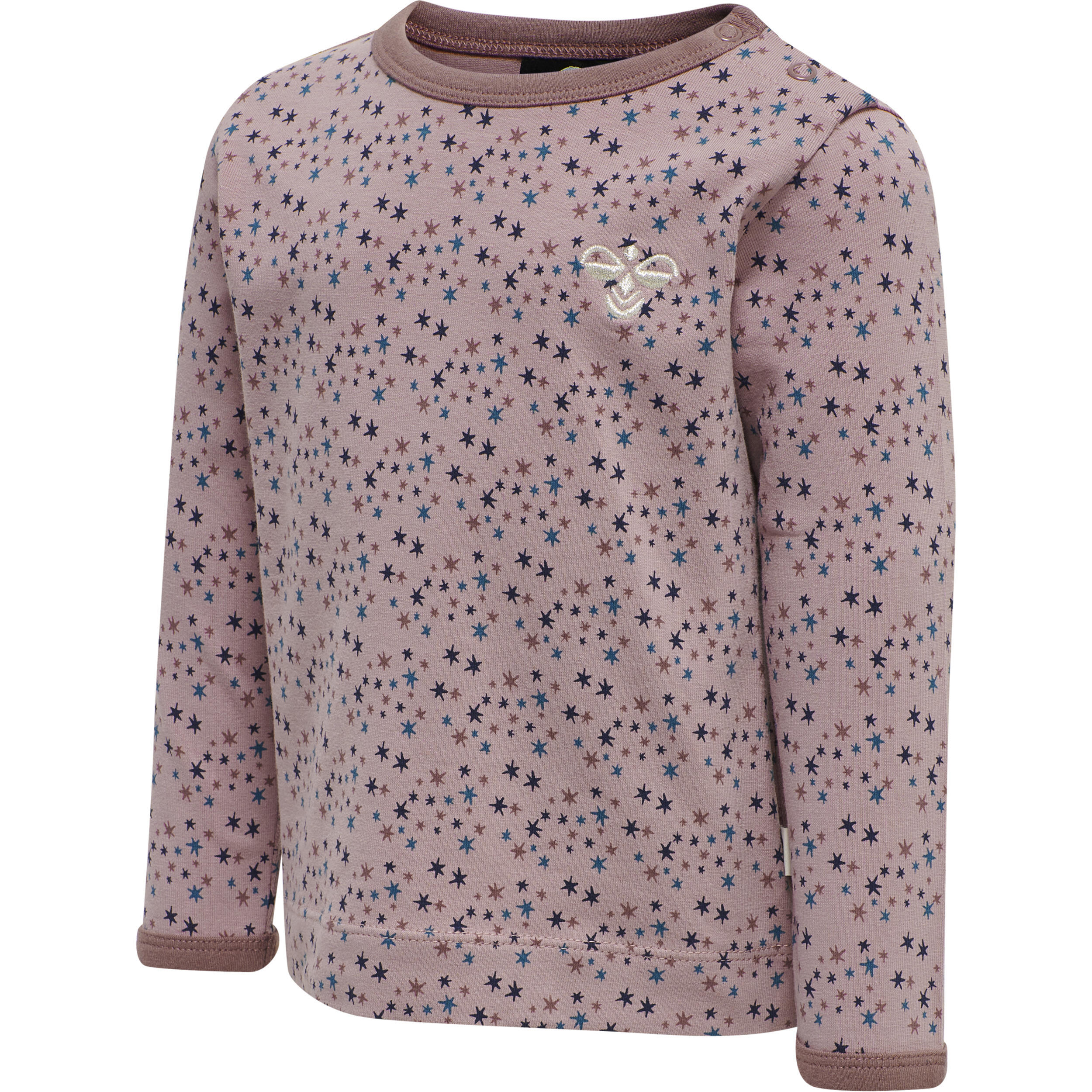 Hummel - T-shirt Manches Longues Bébé Fille Hummel Star - T-shirt Manches Longues - Beige|rose - Decathlon