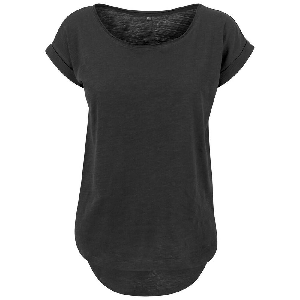 BUILD YOUR BRAND Maglietta Lungo Donna Build Your Brand Nero