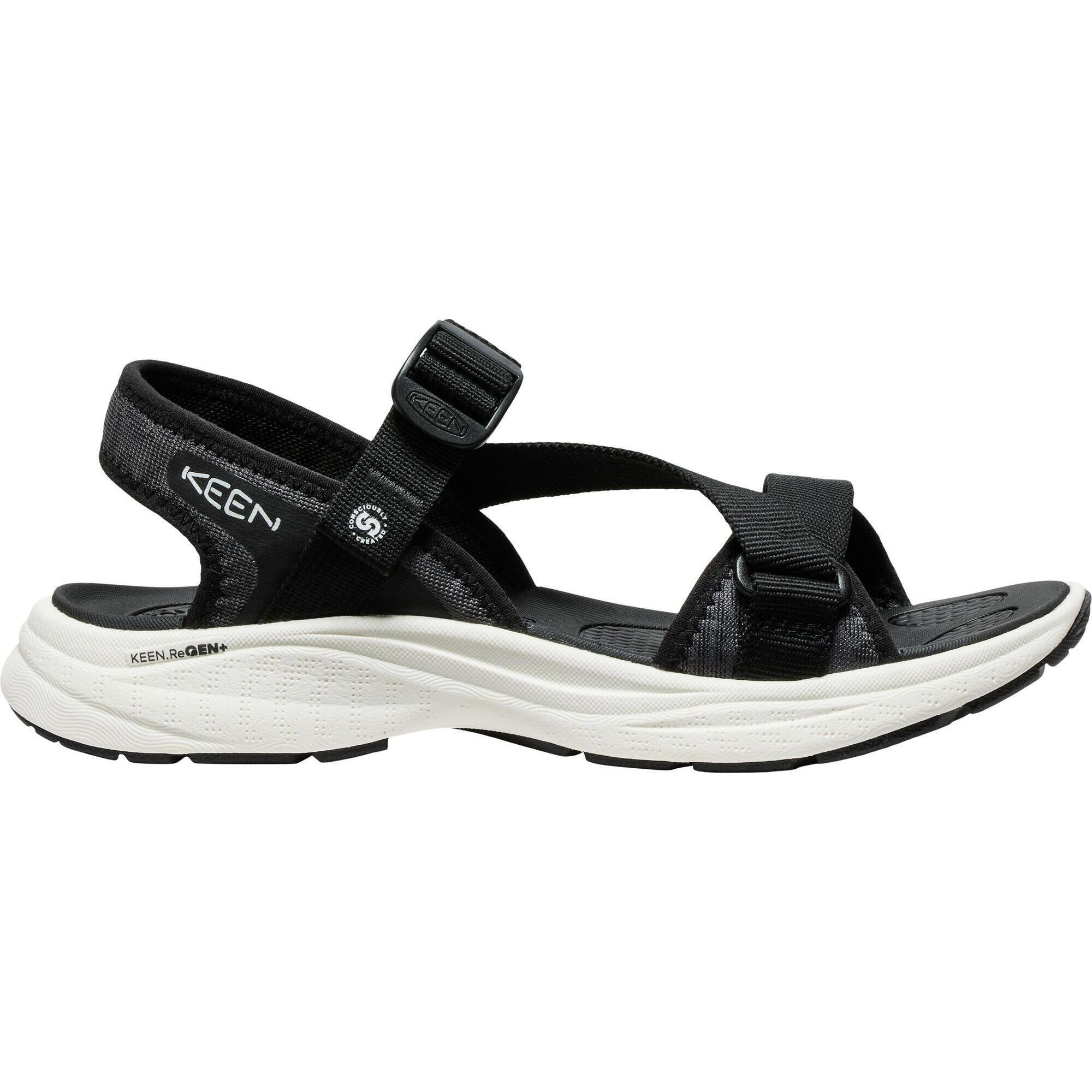 Keen - Femme Leiki Ot Sandal W Sandale Noir/blancétoilé - Sandales - Blanc|noir - 40,5 - Decathlon