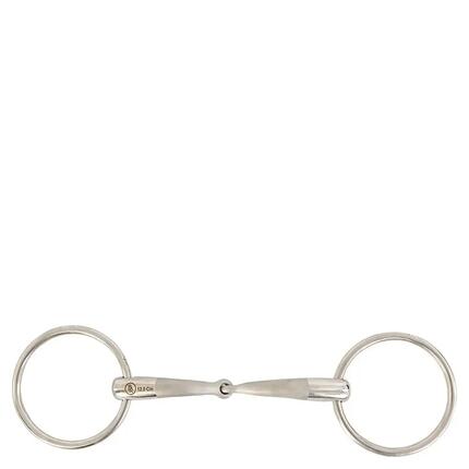 Mors 2 pierścienie proste BR Equitationisure dla konia BR Equitation Satin Sense