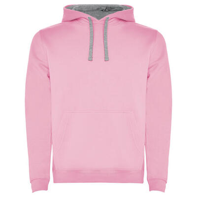 Heren urban hooded sweatshirt (flesgroen/heather grijs)