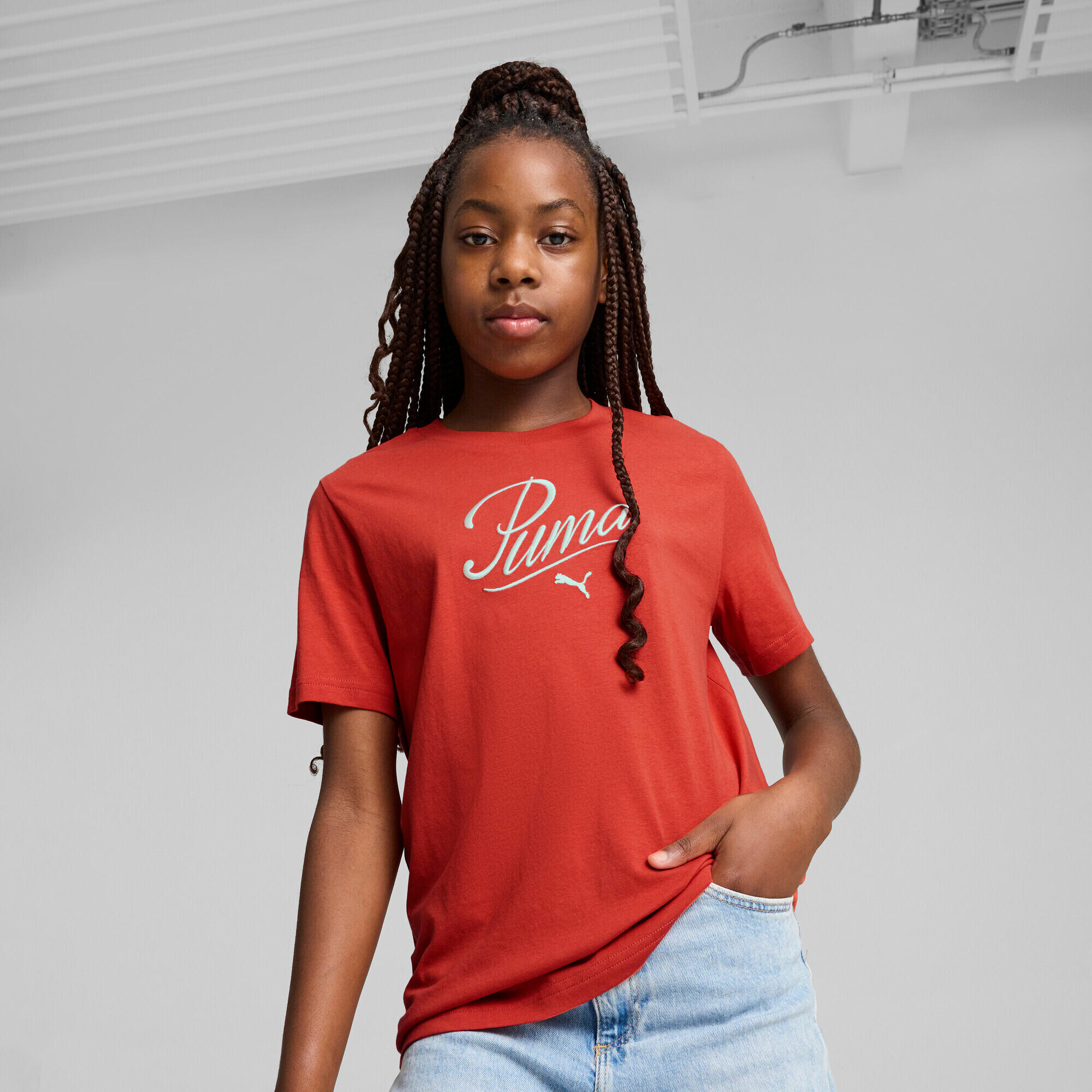 T-shirt da bambina Puma ESS Script 3/5