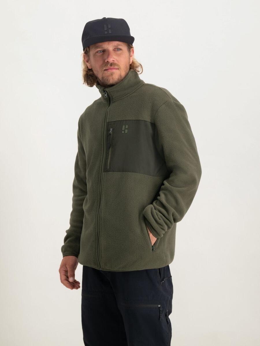 POEDERBAAS Fleece Vest voor Heren Four Seasons Groen