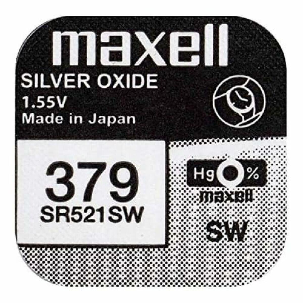 Pilhas de botão Maxell SR521SW 379 Pilhas de Botão 2/2