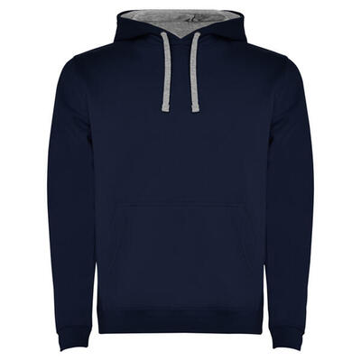 Heren urban hooded sweatshirt (flesgroen/heather grijs)