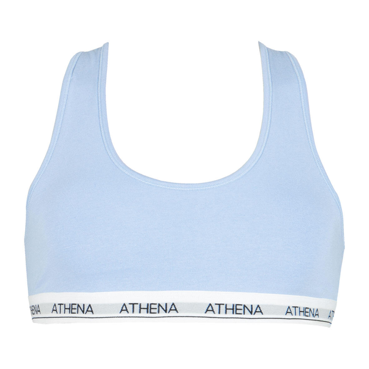 Athena - Brassière Dos Nageur Coton Ultra Doux Fille - Brassière - Bleu - 10 À 12 Ans - Decathlon