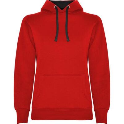 Dames urban hooded polycotton sweatshirt (venture groen)