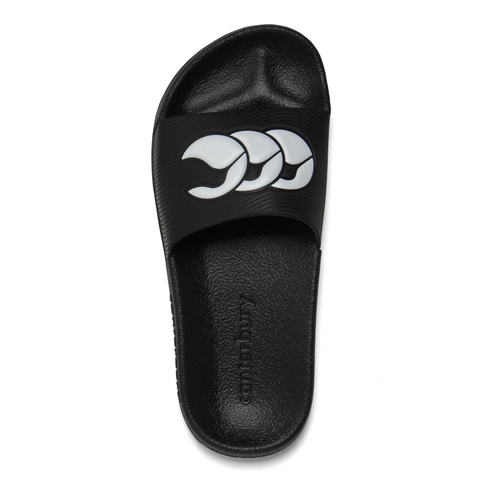 CANTERBURY Unisex Adult Wide Sliders (Black/White)