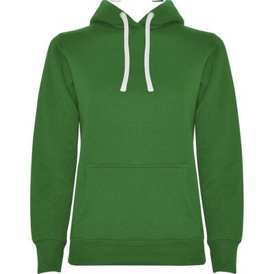 Dames urban hooded polycotton sweatshirt (venture groen)
