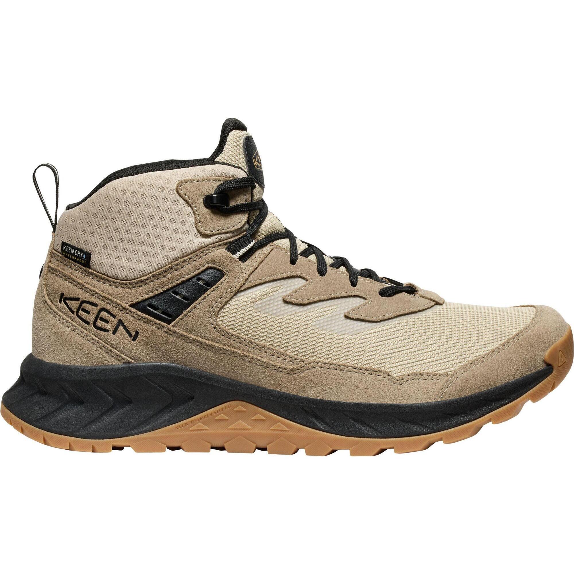 Keen - Homme Hightrail Mid Wp M Chaussures De Randonnée Brun/chêne - Chaussure D'Approche - Beige|marron|noir - 46 - Decathlon