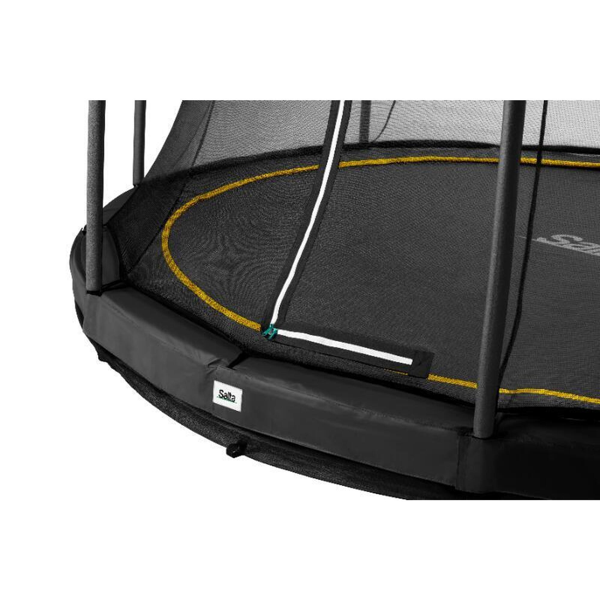 Trampoline - Sol Comfort Edition - 213 cm - Rond Noir
