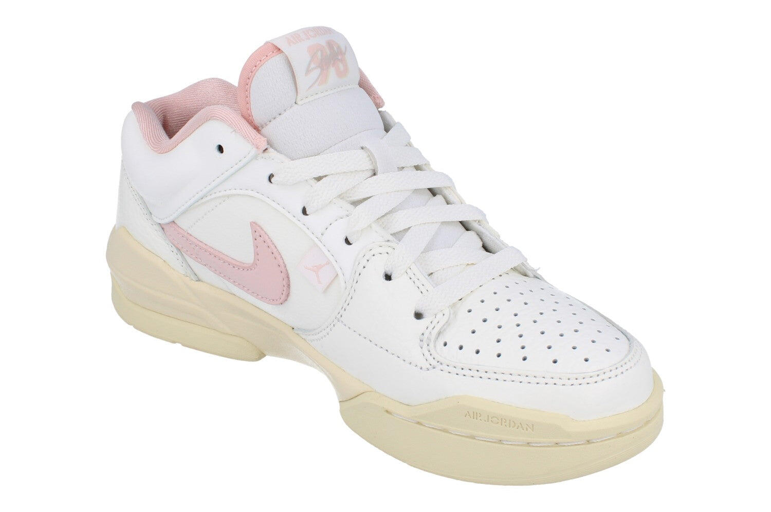 Scarpe Sportive PelleDonna Nike Jordan Stadium 90 Bianco Rosa 4/5