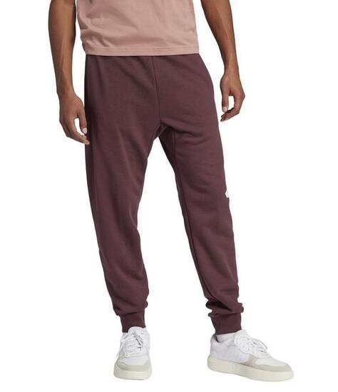 Pantalone uomo adidas essentials big logo french terry - bordeaux