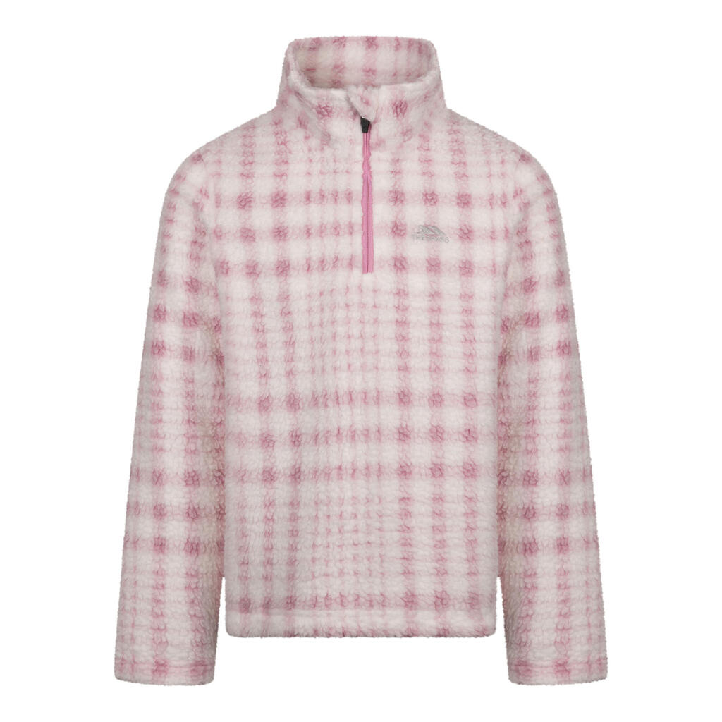 Childrens/Kids Booker AT200 Half Zip Fleece Top (Sweet Pink)