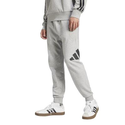 Pantalone uomo adidas essentials big logo french terry - grigio