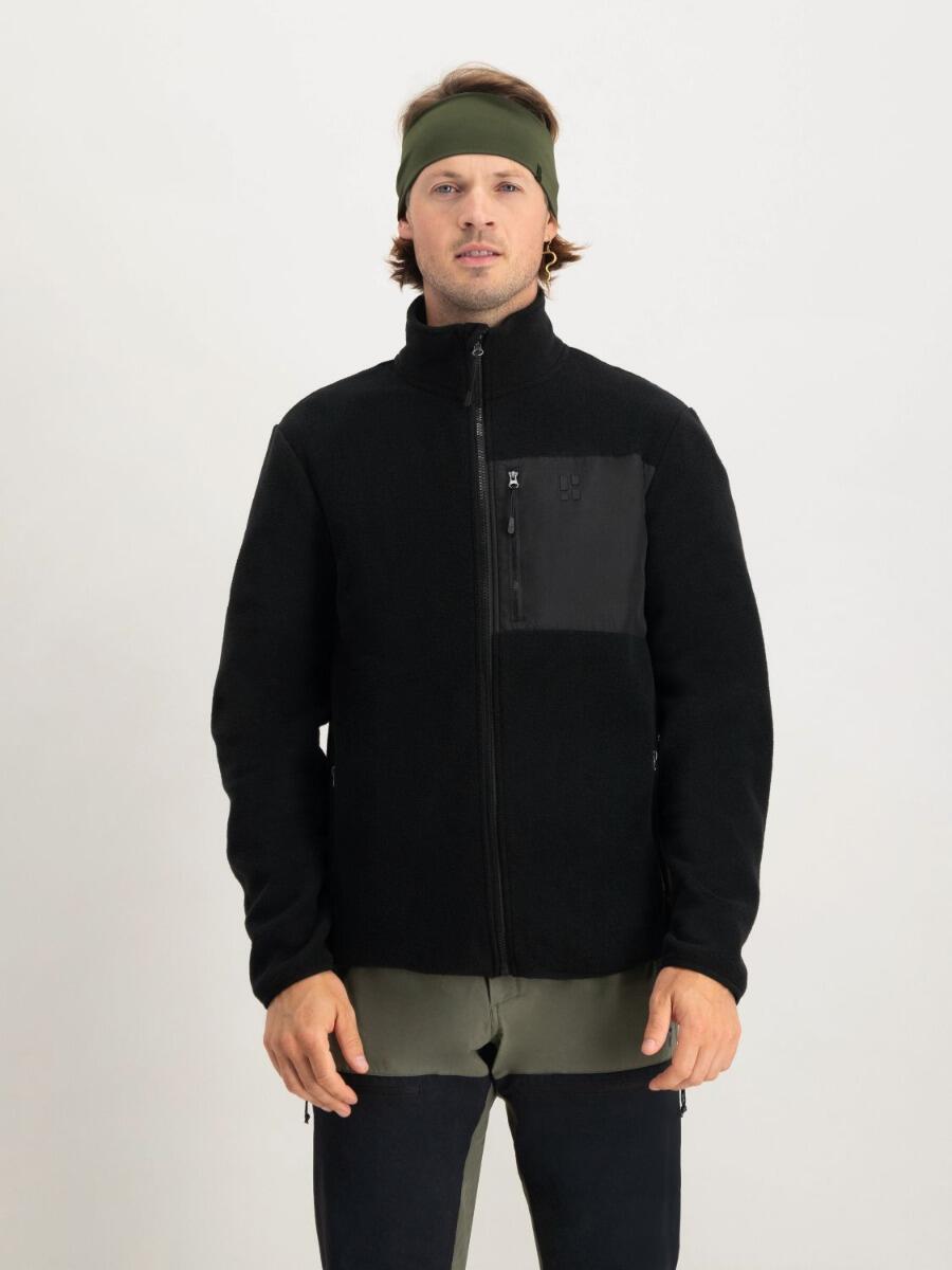 POEDERBAAS Fleece Vest voor Heren Four Seasons Zwart