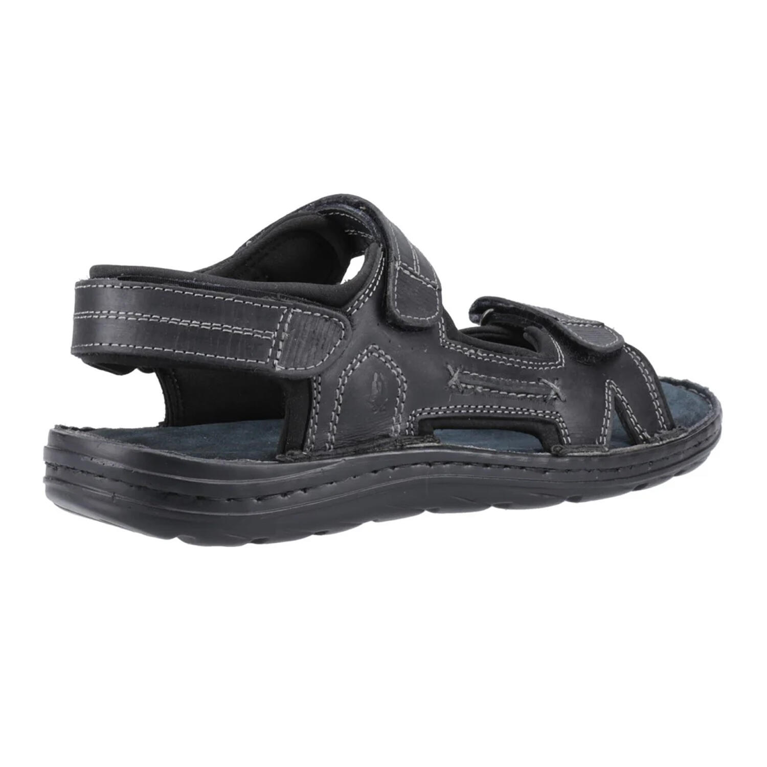 Mens Alistair Leather Sandals (Black) 2/5