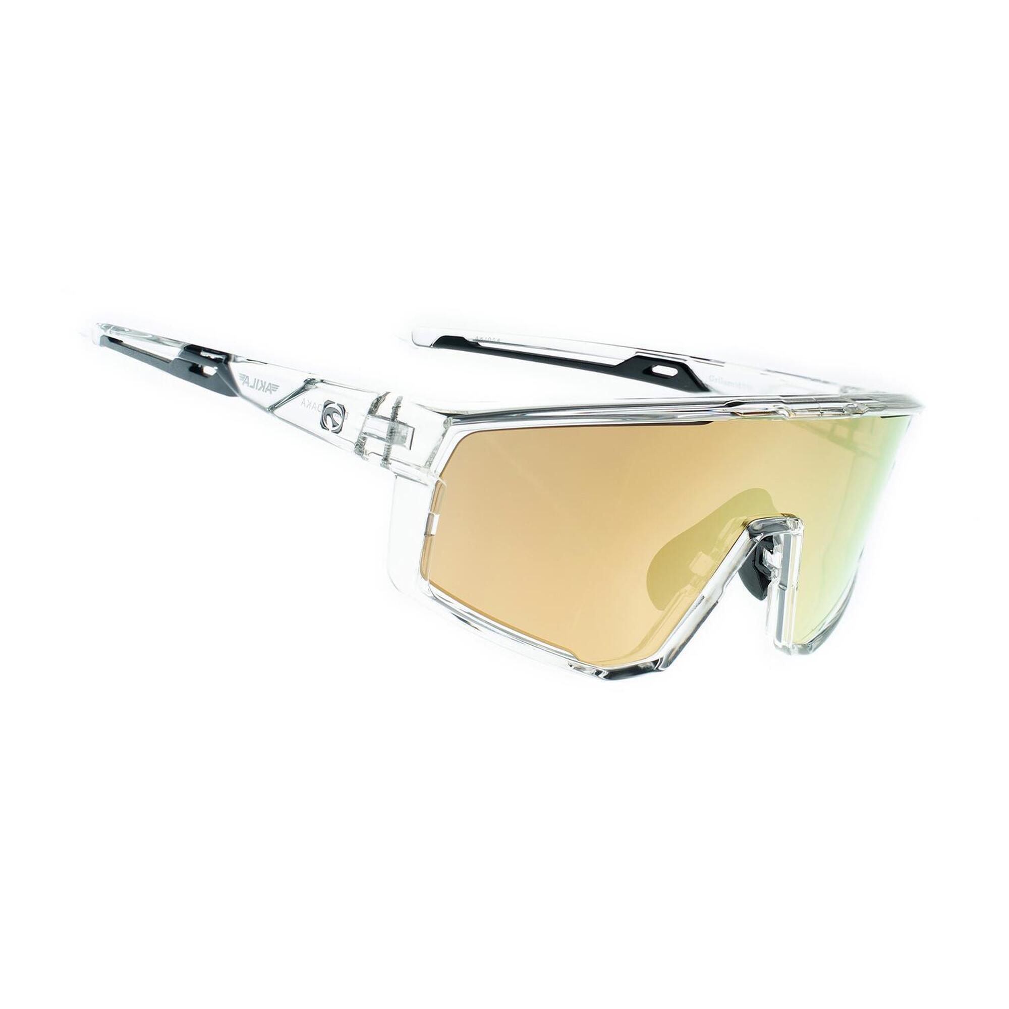 Mundaka - Lunettes De Soleil De Sport Akila Cristal, Cx Doré - Cat.3 - Mundaka - Lunettes De Soleil - Incolore|jaune - No Size - Decathlon