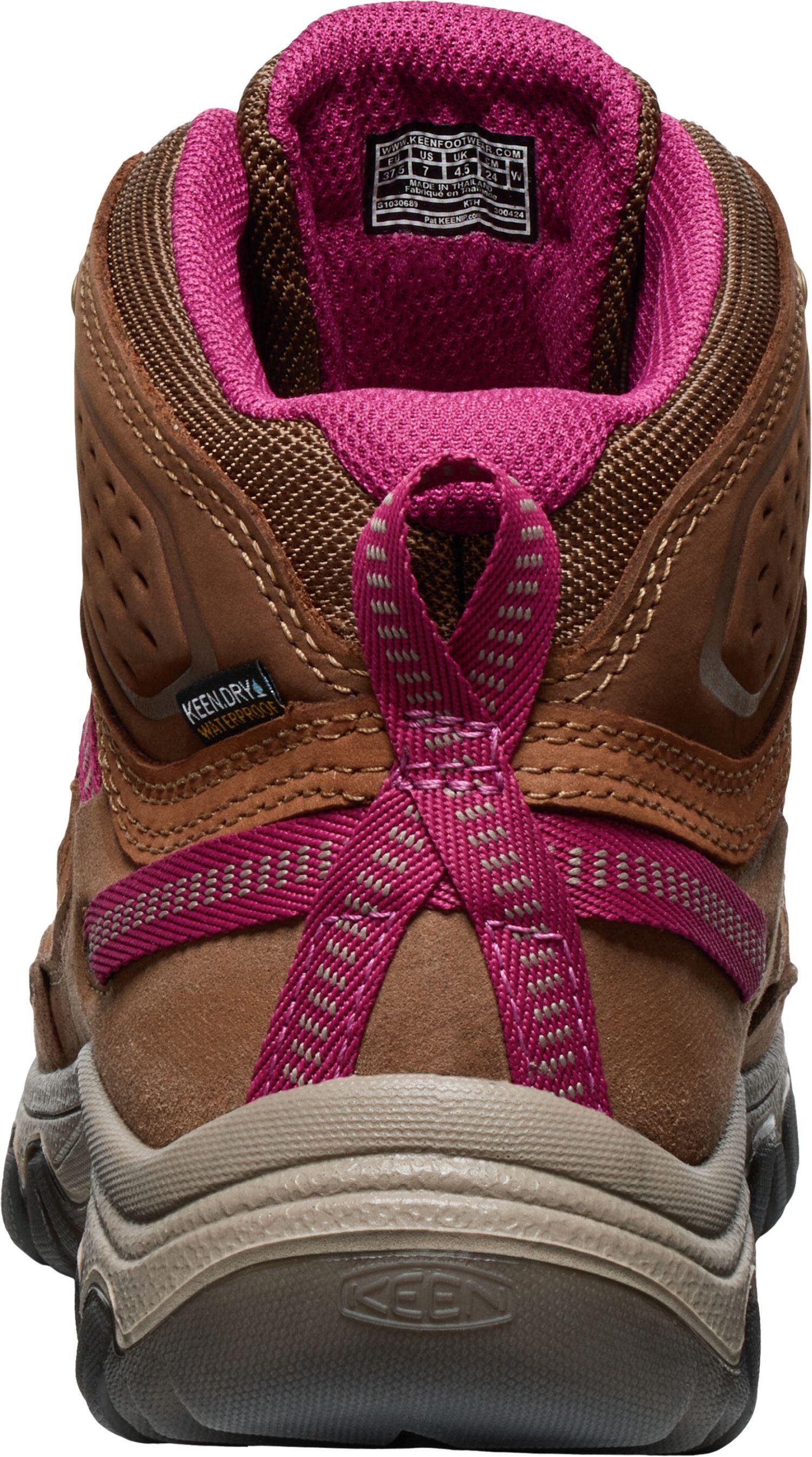 Femme TARGHEE IV MID WP W  Chaussures de randonnée Brun bison/Rouge Beaujolais 4/5