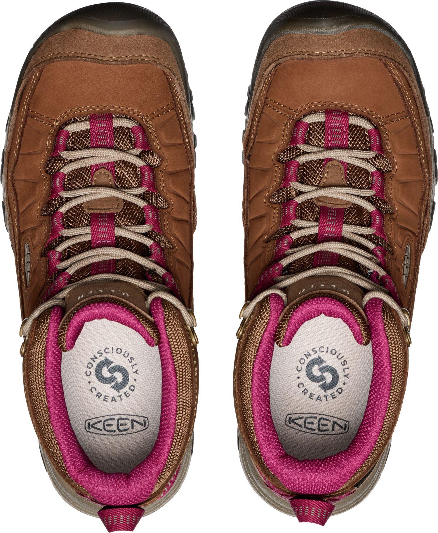Femme TARGHEE IV MID WP W  Chaussures de randonnée Brun bison/Rouge Beaujolais 2/5