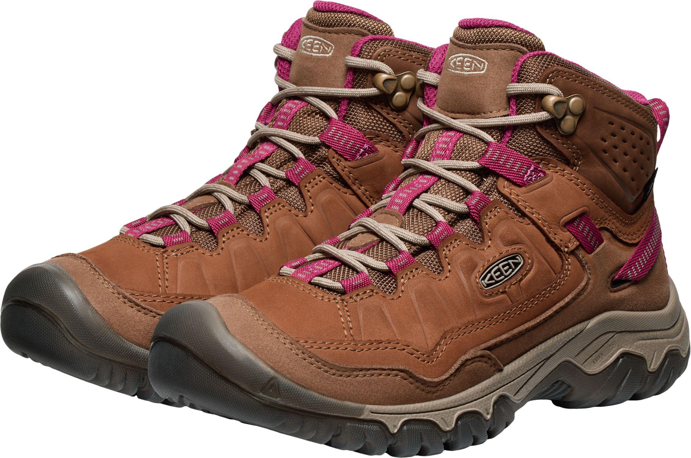 Femme TARGHEE IV MID WP W  Chaussures de randonnée Brun bison/Rouge Beaujolais 3/5