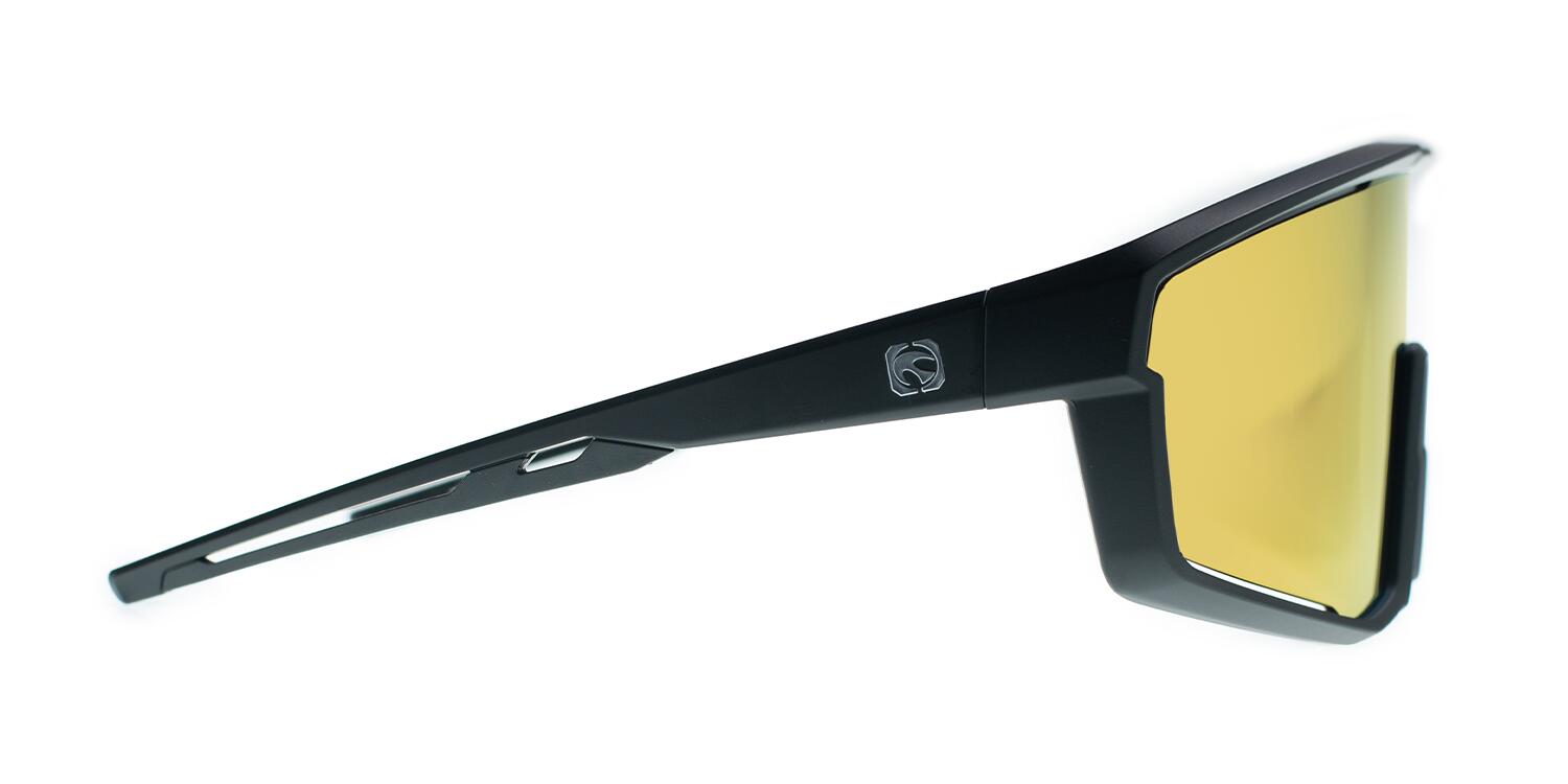 Lunettes de soleil de sport AKILA noir mat, CX Orange - cat.3 - MUNDAKA 3/4