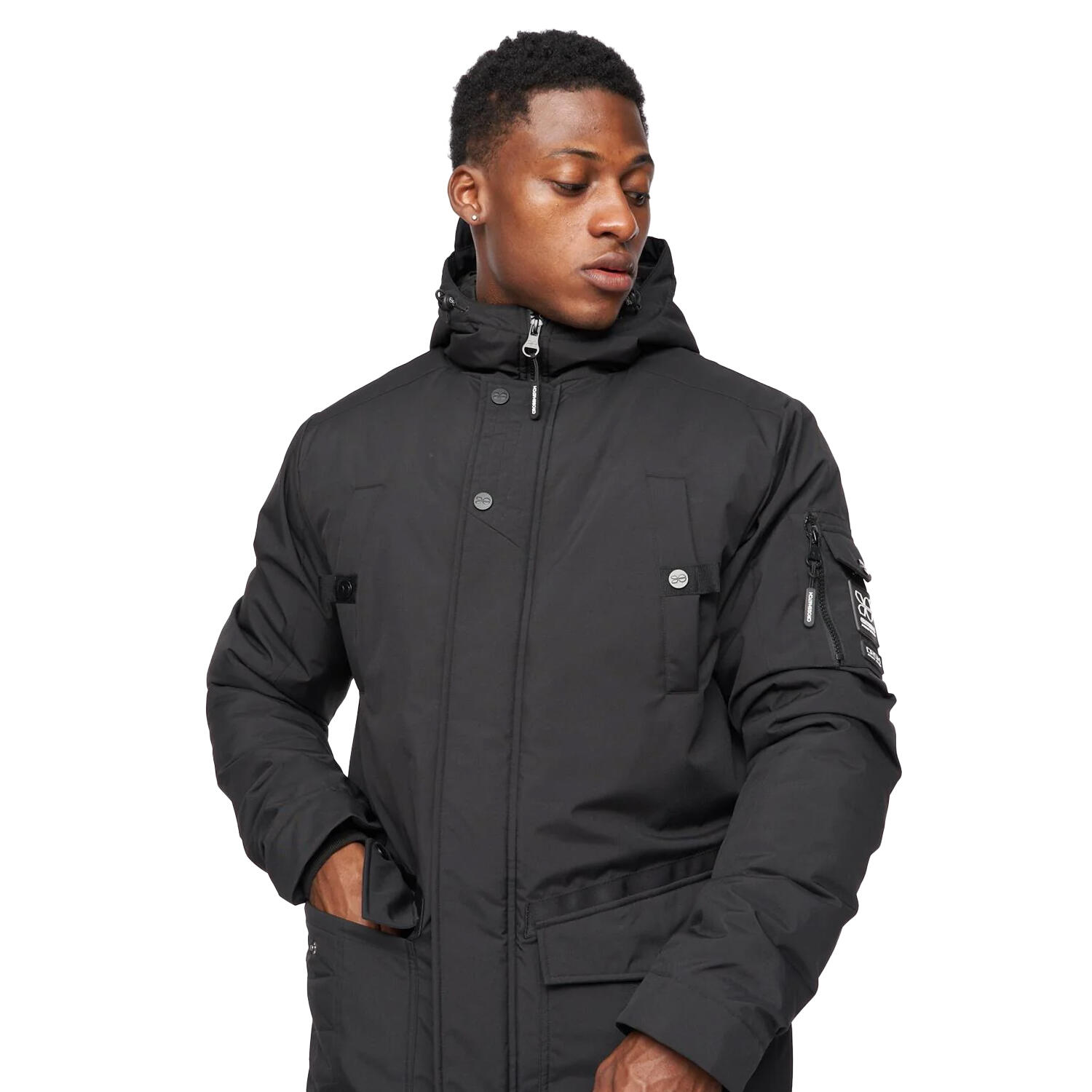 Parka Uomo Crosshatch Legender Nero 2/3