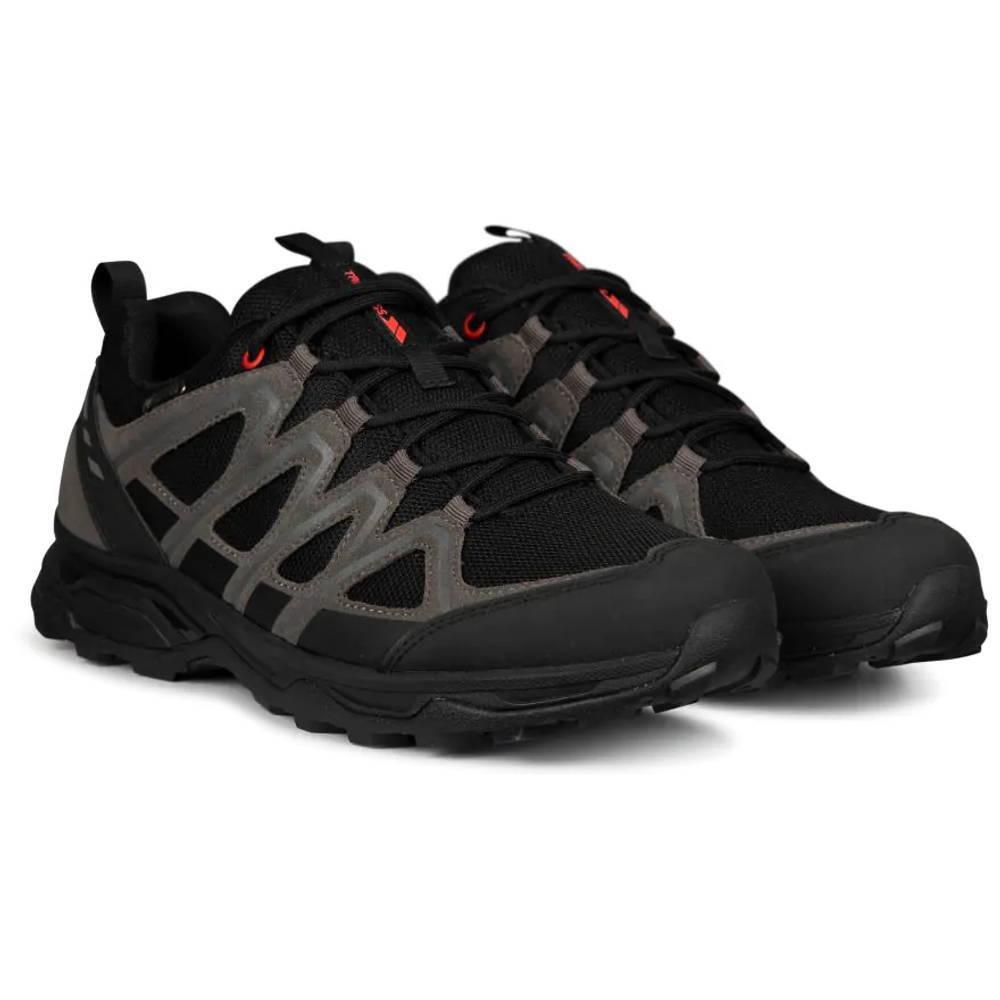 Mens Carraig Suede Walking Shoes (Black/Grey)
