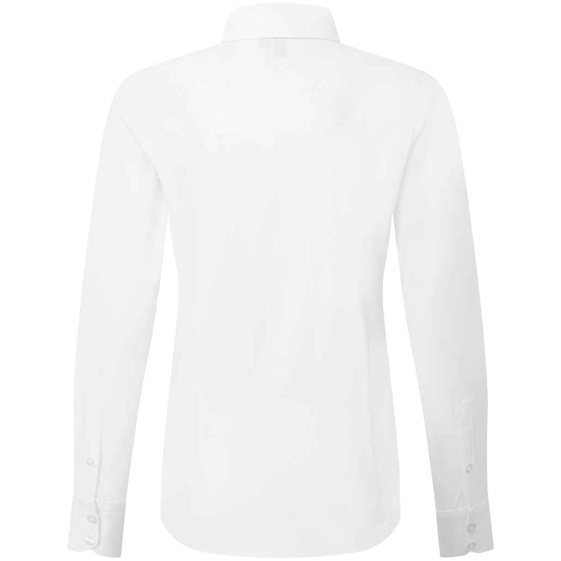 Womens/Ladies Recyclight Poplin LongSleeved Formal Shirt (White) 2/4