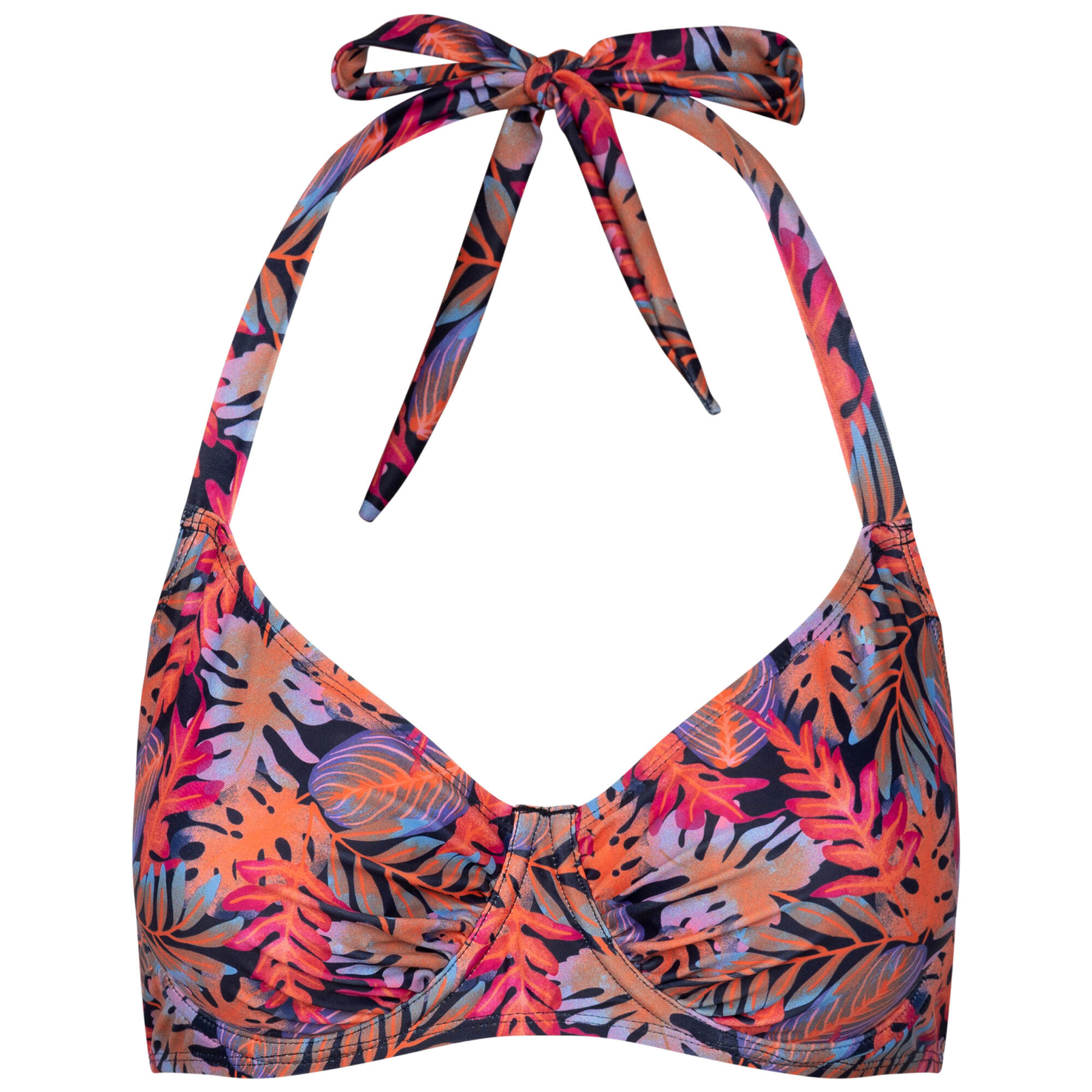 TRESPASS Norie Top Bikini Foglie Tropicali Donna Trespass Multicolore