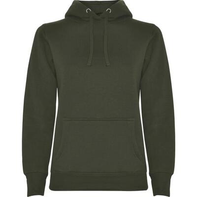 Dames urban hooded polycotton sweatshirt (venture groen)