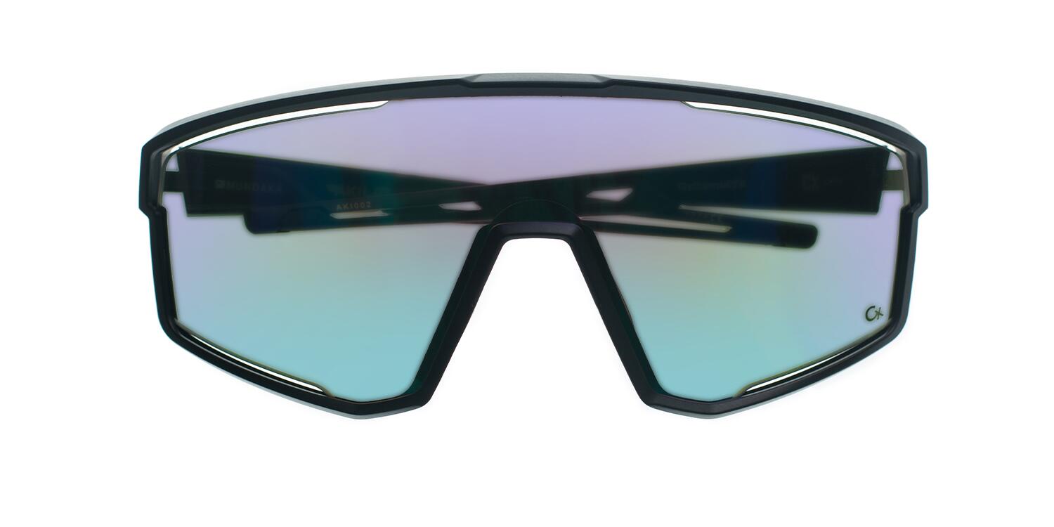 Lunettes de soleil de sport AKILA noir mat, CX Vert - cat.3 - MUNDAKA 4/6