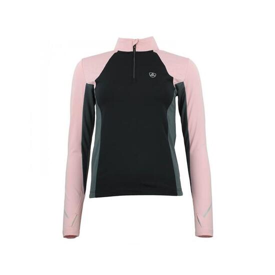 T-shirt con zip da donna Peak Mountain