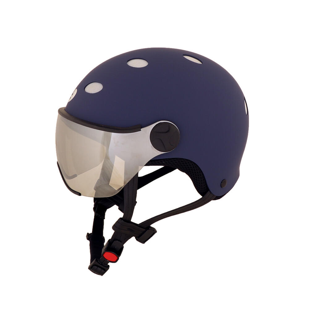 Diezz - Casque Avec Visière Diezz City - Casque - Bleu|violet - L/58-61 Cm - Decathlon